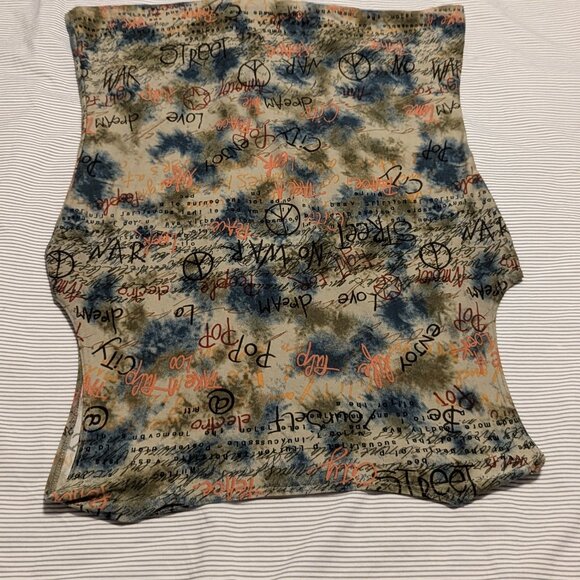 Vtg MKM Designs Unique MOD Silky Retro Hipster Swag✌️& 💕 Rock&Roll Reg Size Med - Picture 2 of 4